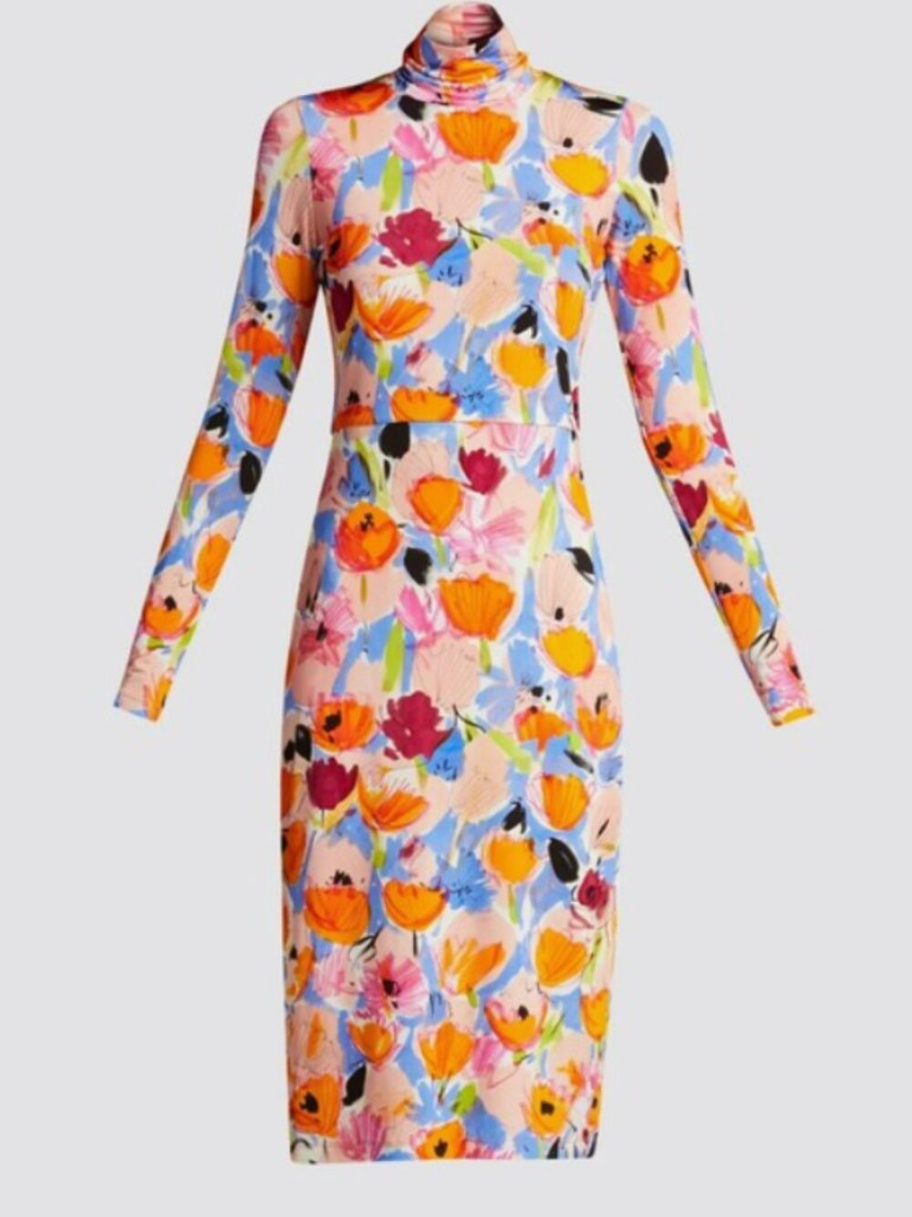 RACHEL COMEY Horatio Long-Sleeve Floral-Print Dress XS
